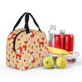 thumbnail image 5 of KLL Cute Foxes Print Insulated Lunch Bag Women, Reusable Cute Tote Lunch Box for Adult & Men, Leakproof Cooler Lunch Bags for Work Office Travel Picnic, 5 of 6
