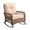 Brown/Beige, variant on IVV Outdoor Rattan Rocking Chair with Cushions, All-Weather Wicker Patio Lounge Chair with Stainless Steel Frame for Porch, Garden, or Living Room (Gray/Blue)
