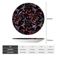 thumbnail image 2 of Daiia Humming Bird And Tropical Flowers Printed Pattern Ceramic Plate Dinner Plates Bone China Decorative Plates with Display Stand Art Ceramic Ornaments for Wall Hanging Decoration-10in, 2 of 6