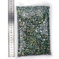 thumbnail image 3 of Venta al por mayor de diamantes de imitación de resina AB con parte posterior plana y base plateada, sin fijación por calor, en paquete a granel, de plástico para decoración de uñas, 3 of 5