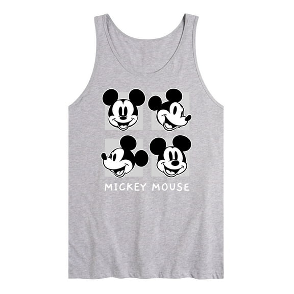 Disney - Mickey & Friends - Mickey Mouse - Black & White Photo Grid - Men's Jersey Tank Top