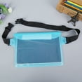 thumbnail image 5 of Limei 1 Pack Waterproof Pouch, Screen Touch Sensitive Waterproof Bag with Adjustable Waist Strap - Keep Your Phone and Valuables Dry for Swimming Diving Boating Fishing Beach (Blue), 5 of 6