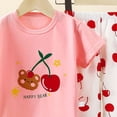 thumbnail image 4 of Kogui Girls Pajamas Sets Big Girls Cute Pajama - Short Sleeve & Pants Set Tweens/Teens PJS Kids Size 9-10 (Red,9-10 Years), 4 of 4