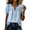 #0397-Light Blue, variant on Women's Tops Round Neck Short Sleeve Striped Tops Urban Street Wear Relaxed Cutting Comfortable Blouses Gift