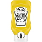 Heinz 100% Natural Yellow Mustard, 8 oz Bottle