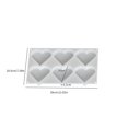 thumbnail image 1 of Juego de moldes geométricos for posavasos de silicona, 6 piezas, seis lados, ocho lados, redondo, cuadrado, en forma de corazón con agujeros for colgar, 1 of 2