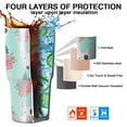 thumbnail image 7 of 30oz Bull Terrier Dog and Flower Florals Tumblers Stainless Steel Tumbler with Lid and Straw,Vacuum Insulated Double Wall Travel Tumbler Cups Mug with Cleaning Brush for Coffee,Tea, 7 of 7