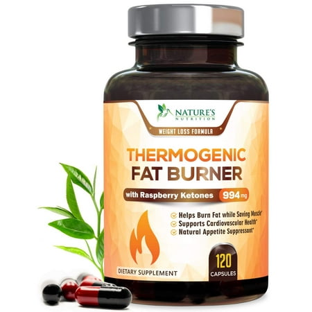 Nature's Nutrition Thermogenic Fat Burner Oxy Pills Extra Strength, 120