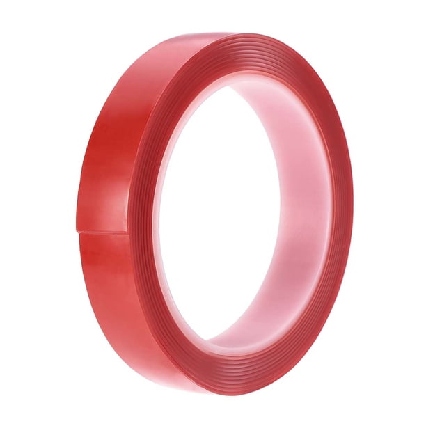 Cinta adhesiva acrílica de doble cara resistente al calor de 45/64 pulgadas x 9.5 pies, grosor de 0.04 pulgadas