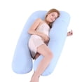 thumbnail image 4 of 1 por ciento Mujeres Funcionistas embarazadas Caja de almohada para dormir Caso de almohada de almohadilla del cuerpo en forma de U, 4 of 5