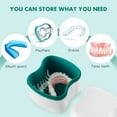 Etereauty Denture Case Box Container Storage Mouth Retainer Bath Cleaner Mouthguard Dental Guard