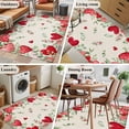 thumbnail image 5 of 4'x6' Area Rugs, Valentine's Day Love Heart Indoor Outdoor Area Rug for Living Room Bedroom, Rustic Eucalyptus Love Heart Washable Bathroom Rugs Kitchen Floor Carpet Mats Home Decor Aesthetic, 5 of 8