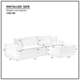 thumbnail image 7 of Modular Sectional Sofa Set, Modern L-Shape Fabric Couch, Free Combination Upholstered Sleeper Sofa, 7 of 7