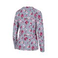 thumbnail image 2 of Trespass - Jersey Dellini Floral de Manga Larga para Mujer (Peltre, Rosa, Blanco de Rayas), 2 of 2