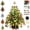 Dark Green, variant on DIY Beaded Christmas Tree Making Kit, 3D Crystal Bead Tabletop Tree Craft Set, Holiday Tabletop Decor, Handmade Ornament Kit for Winter Home Decoration & Gift(Style A)
