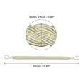 thumbnail image 2 of Uxcell 4Pack 58cm/23" Curtain Tiebacks Braided Drapery Holdback Holder, Beige/Silver, 2 of 6