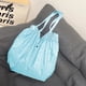 thumbnail image 5 of Bolsa de almacenamiento de artículos diversos plegable impermeable para viajes al aire libre de gran capacidad Bolsa de compras de supermercado plegable azul, 5 of 6