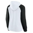 thumbnail image 3 of Women's Fanatics White/Black Brooklyn Nets Record Holder Raglan Pullover Hoodie, 3 of 3