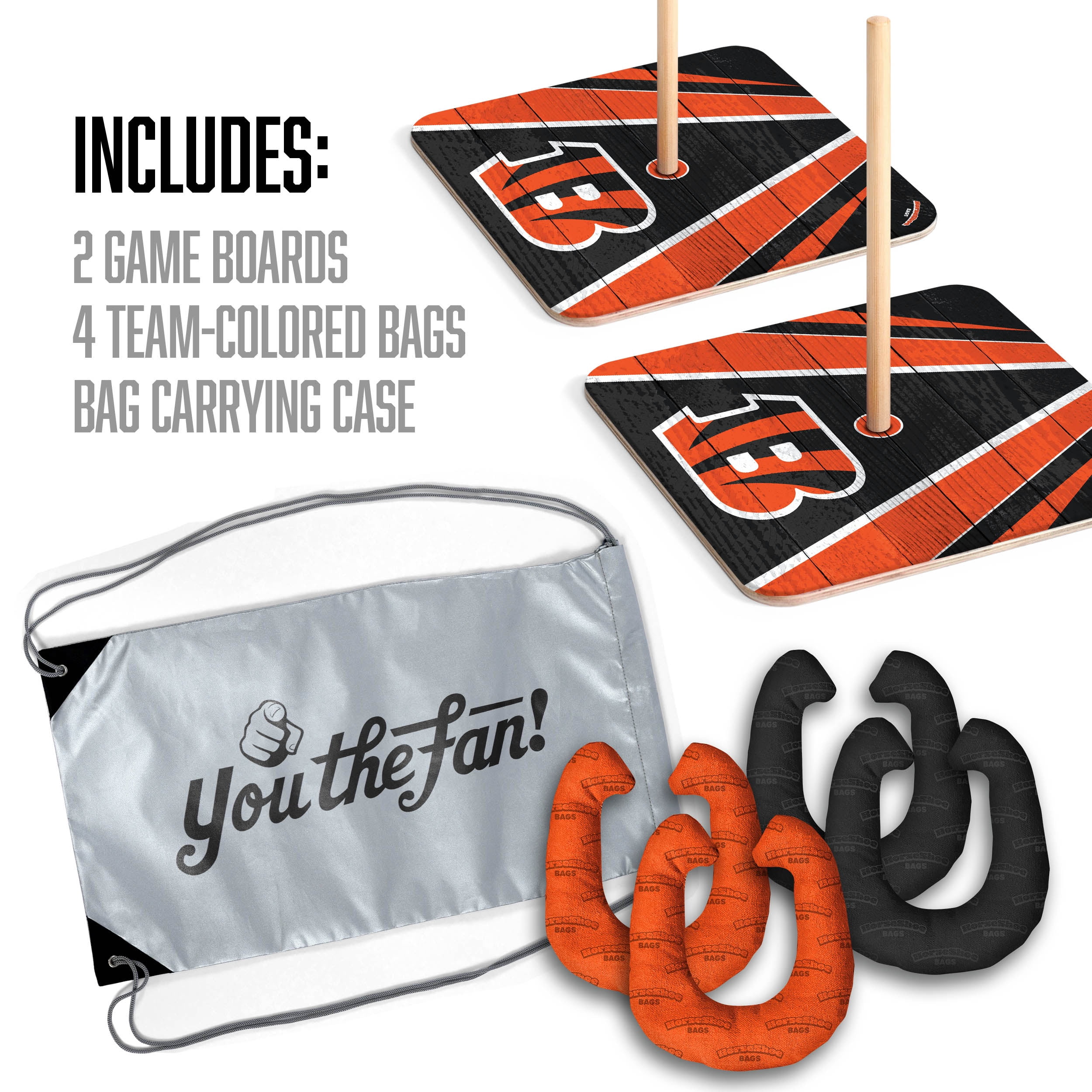 YouTheFan NFL Cincinnati Bengals HorseShoe Bags