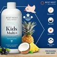 thumbnail image 5 of Best Nest Wellness Kids Liquid Multivitamin: Methylated Vitamins, Whole Food, Vegan, B12, Gluten-Free, Non-GMO Methylfolate Daily Kids Multivitamin Liquid with Brain Support, Tropical Flavor, 16oz, 5 of 11