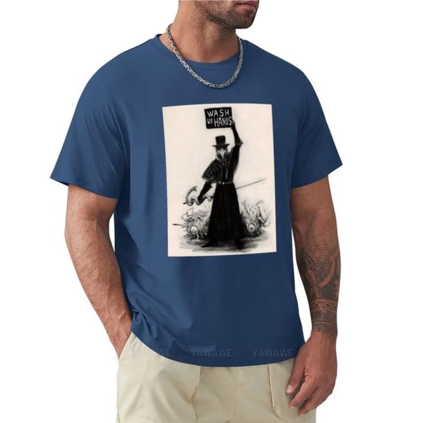 Camiseta de manga corta para hombre camisa de Doctor de la peste ropa vintage gráfico Verano