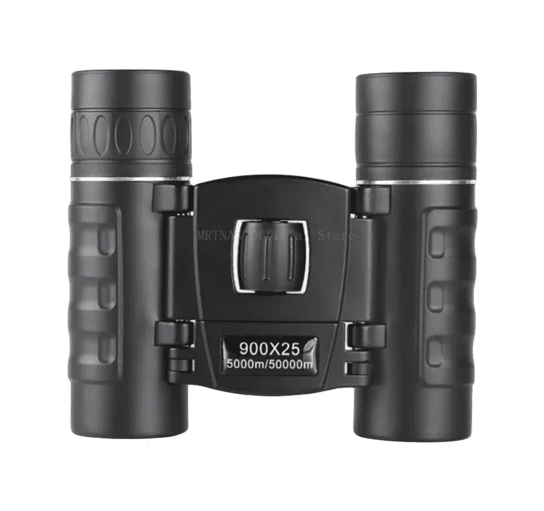 900x25 HD Zoom Portable Powerful Binoculars Long Range BAK4 Telescope Folding Low Light Binoculars for Hunting Camping