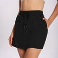thumbnail image 5 of UDAUDU Womens Lounge Shorts High Waisted Drawstring Soft 2026 Summer Casual Active Wear with Pockets Black XL, 5 of 7