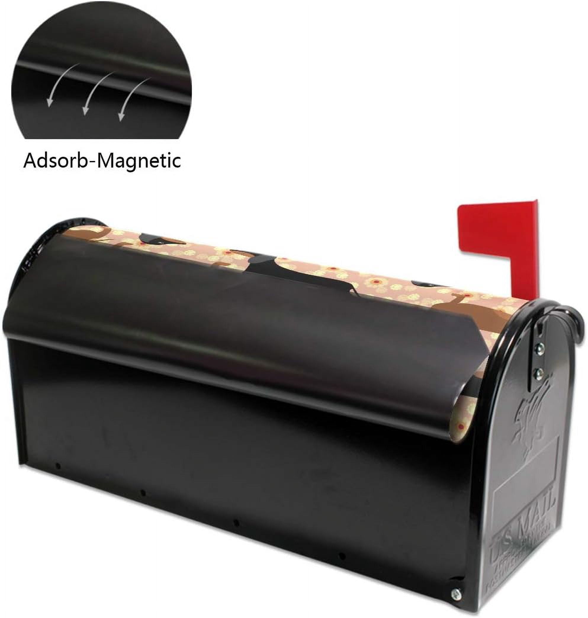 Dachshund Dog Magnetic Mailbox Cover Oversized for Garden Yard Outdoor Decorations-25.5" x20.8