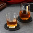 thumbnail image 2 of Posavasos MECOWON, absorbente para bebidas con soporte, paquete de 6 unidades, color negro, 2 of 6