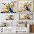 thumbnail image 4 of Designart "Golden Orchid Tree Garden with Pink and Blue Branches V" Oversized Landscapes Wall Art - Country Gold Tree Entryway Wall Art, 4 of 4