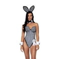 thumbnail image 4 of Playboy Women's Black and Silver Rhinestone Bunny Costume, 4 of 6
