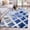 Blue, variant on Round Rugs 5Ft, Red Morocco Round Area Rug Washable Indoor Throw Carpet, Rustic Country Smear Street Mottled Art Soft Non Slip Circle Rug for Cabinet Bathroom Home Decor Aesthetic