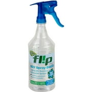 Bottle Crew 32-Ounce Raindrops Flip Empty Plastic Spray Bottle for Cleaning and Gardening