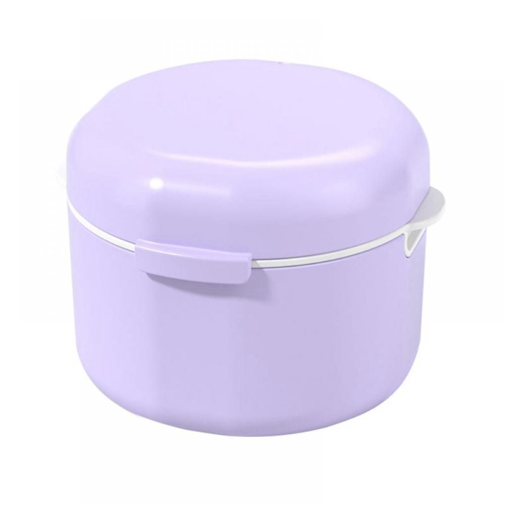 Denture Case with Strainer Basket, Denture Cup, Retainer Case, Denture