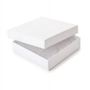 Darice 3" x 2.125" x 1" White Jewel Box with Filling, 6 Piece