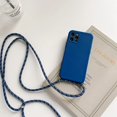 thumbnail image 3 of Funda de silicona líquida con cordón y correa para el cuello para iPhone 16, 15, 14, 13, 12 Mini, 11 Pro, X, XR, XS Max, 7, 8 Plus, 3 of 5