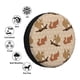 thumbnail image 4 of Fotbe Squirrel nut backgrounds Funda de Llanta de Repuesto con Estampado, Engrosada, Ajuste Universal para Jeep, Remolque, RV, SUV, Camión-16 inch, 4 of 6