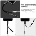 thumbnail image 3 of Adaptadores de audio tipo C, convertidores de auriculares, 2 unidades, transferencia de carga, portátil, tipo C, 3 of 6