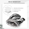 thumbnail image 4 of Sikiie Leopard And Zebra 2 Oven Mitts and Pot Holders Set, Kitchen Oven Glove High Heat Resistant with Non-Slip Silicone Surface for Cooking, 4 of 7