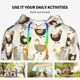 thumbnail image 4 of Sikiie Chicken Cartoon Women's Casual Hoodies Long Sleeve Lightweight Pullover Tops Loose Sweatshirt-X-Large, 4 of 7