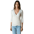 thumbnail image 1 of Blusa Mujer Manga 3 Cuartos Cuello V Comodidad y Estilo, 1 of 5