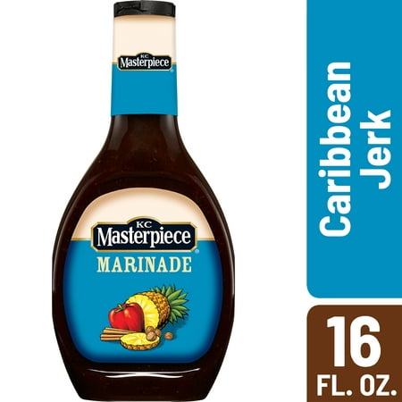 (2 Pack) KC Masterpiece Caribbean Jerk Marinade, 16 (Best Store Bought Jerk Sauce)