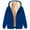 Blue, variant on Lenago Fleece Jacket Men Plus Size Winter Long Sleeved Cardigan Pockets Warm Plush Hooded Jacket Fleece Sweater Coat Coat for Men