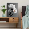 thumbnail image 5 of Black White Floral Canvas Print, Neutral Botanical Art For Living Room Office Gift Home Wall Decor Art, 5 of 8