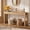 Natural Oak, variant on Homieasy 63" Console Tables for Entryway, Long Console Tables for Living Room, Behind Couch Table, Sturdy Wood Support Farmhouse Entryway Table with 3AC+2USB Changing Station, Natural Oak