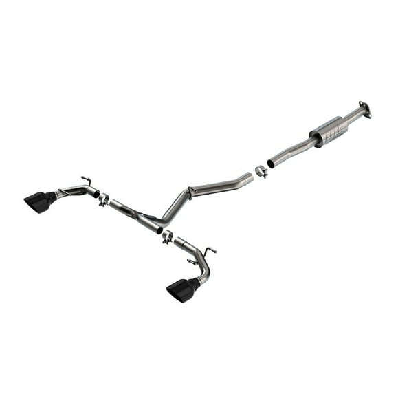 Borla ATAK Cat-Back Exhaust System for Subaru BRZ and Toyota GR86 with Black Chrome Tips - Part #140910BC