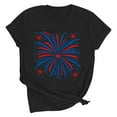 thumbnail image 3 of VKOYWKM Fourth of July Tshirts for Women American Flag Graphic Short Sleeve Summer T Shirts Casual Crew Neck Patriotic Independence Day T-Shirts, 3 of 8