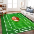 thumbnail image 2 of Football Field 5x7 Rug for Boys Bedroom Sports Rugs for Boys Room Decor, Soft Football Rug for Kids Playroom, Area Rug for Game Room or Man Cave Carpet, 2 of 6