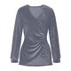 thumbnail image 3 of Uootdi Plus Size Sequin Tops for Women Sparkly Glitter Bow Crewneck Long Sleeve Shirts Evening Party Night Top Going Out Pullover Gift, 3 of 6