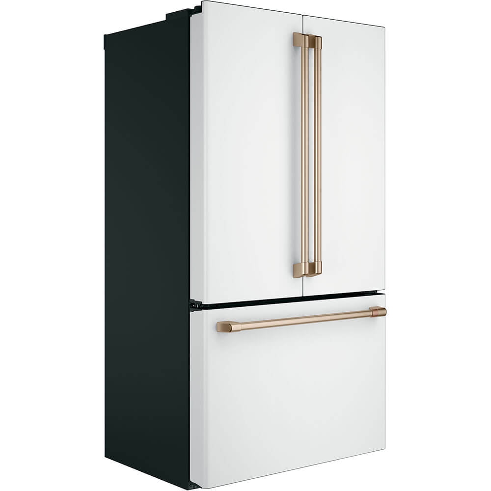 Cafe Cwe23spm 36" Wide 23.1 Cu. Ft. Counter Depth French Door Refrigerator - Matte White /